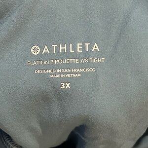 Athleta Elation Pirouette 7/8 Tight in Blue